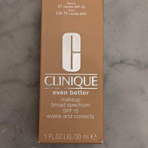 CLINIQUE Even Better Makeup, SPF 15, Vanilla, NIB